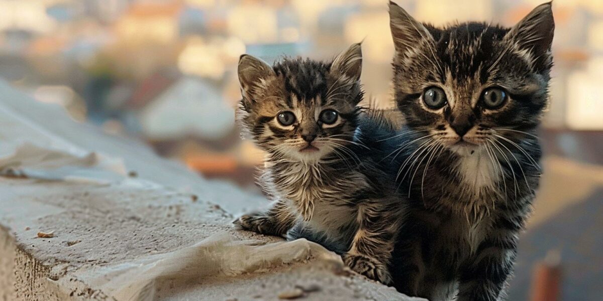 A Mother's Quest: Cat's Brave Journey to Save Her Kittens