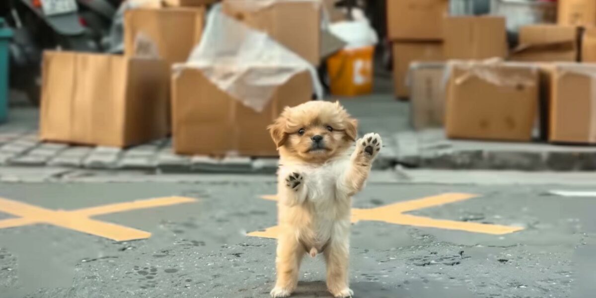 A Stray Puppy's Heartfelt Plea for Love Captivates the World