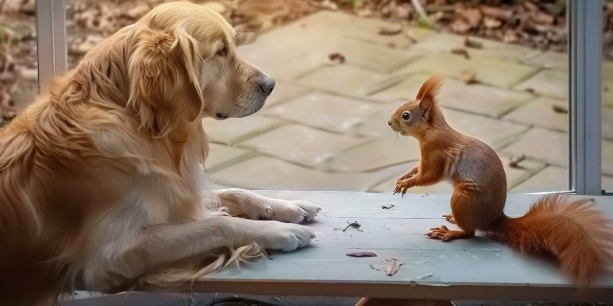 Golden Retriever's Special Gift for His Squirrel Friend Will Melt Your Heart