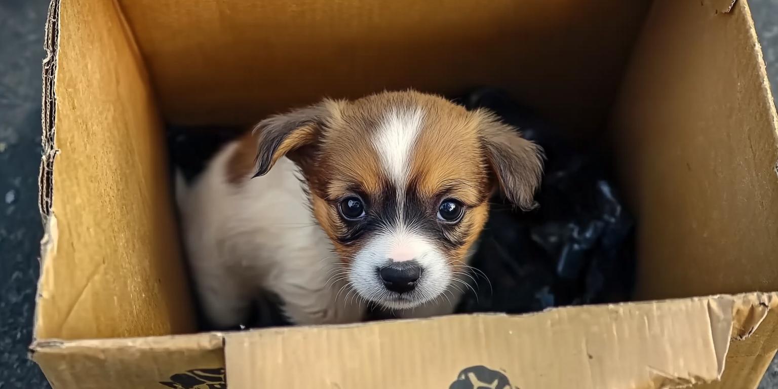 Abandoned Puppy Left in Trash Finds a Miracle You Won't Believe What