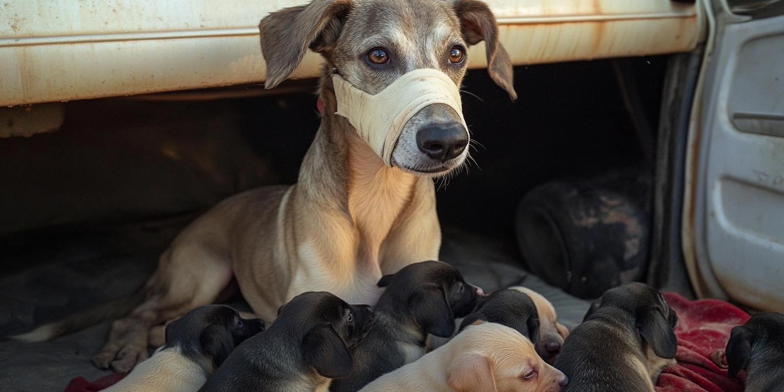 Desperate Mama Dog's Heartbreaking Struggle to Save Her Puppies Will ...