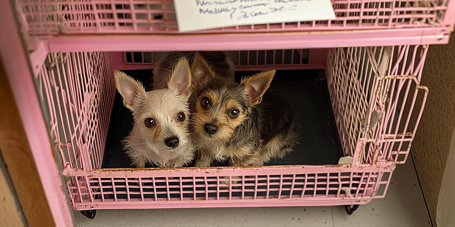 Rescuers Discover Heartbreaking Note With Two Abandoned Dogs Outside ...