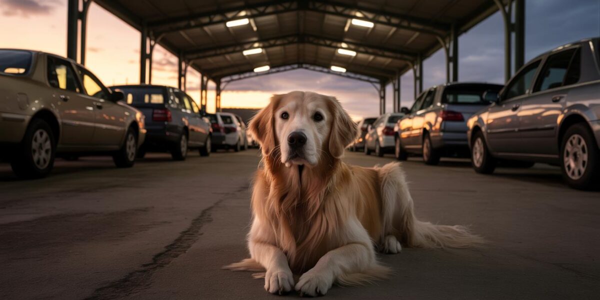 Abandoned at the Drive-In: A Heartbreaking Scene of Loneliness and Hope.