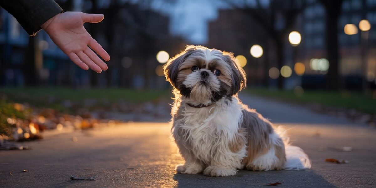 A lonely Shih Tzu waits in the shadows of the city park, unaware that a life-changing rescue is just moments away.