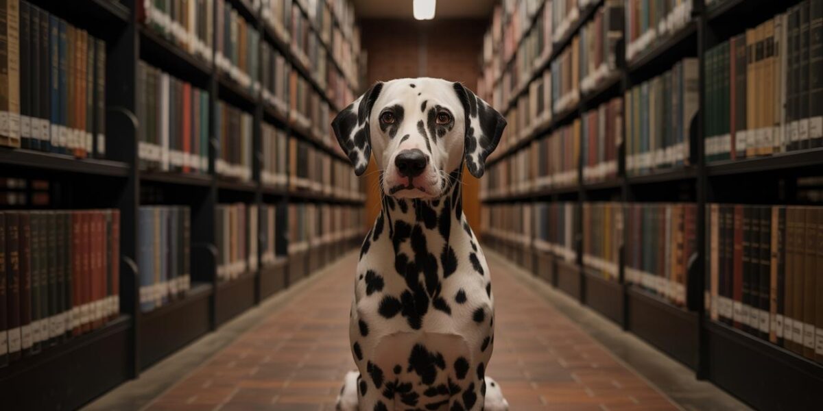 Abandoned in Silence: A Dalmatian's Journey from the Library to a Loving Home.
