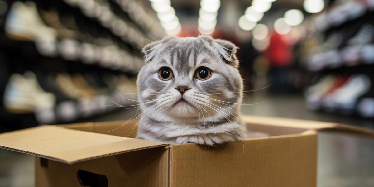 A Scottish Fold cat, abandoned in a shoe store, finds hope in a moment of vulnerability and transformation.